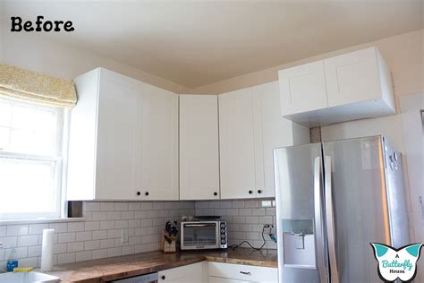 Find a palette of colors and prints that suits your kitchen and the style that it's decorated in. How I Closed the Space Above My Cabinets - A Butterfly House