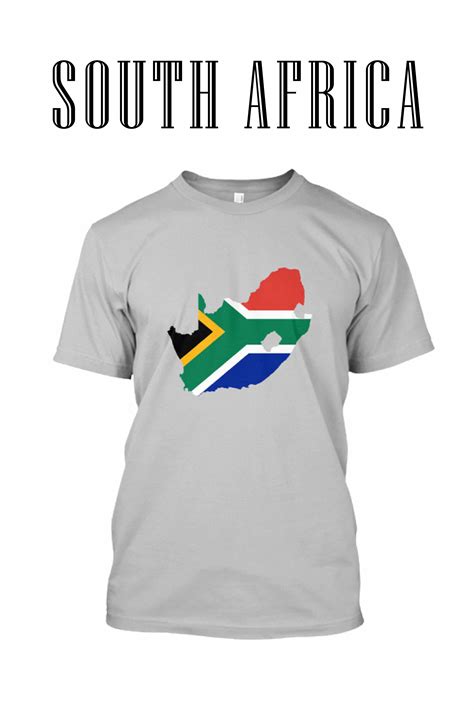 South Africa Flag Map T Shirt This Awesome Tee Depicts The South