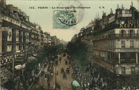 Paris 18e Le Boulevard Montmartre à Paris 9e