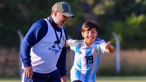 Porque es apodado kun aguero. La tierna bienvenida de Diego Maradona a Benjamín Agüero ...