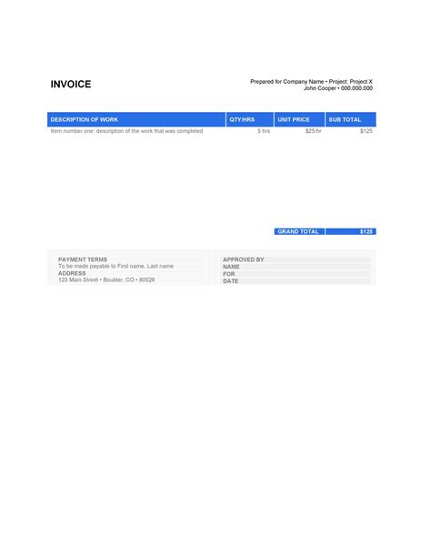 Blank Invoice Template Microsoft Word Download Bewervis