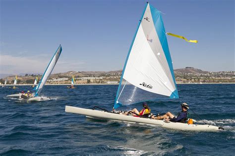 Overall these boats have extremely shallow draft and narrow beam, features that make them perfect for watersports, sailing, overnight cruising and day cruising. Hobie Cat : Kayaks, Sailboats, and Catamarans