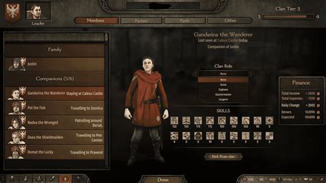 Mount And Blade Ii Bannerlord Clan Roles Guide The Centurion Report