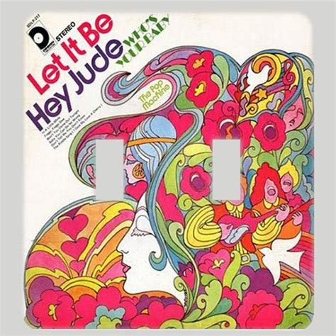Psychedelic Album Cover Vintage Hippie Music Light Switch Cover