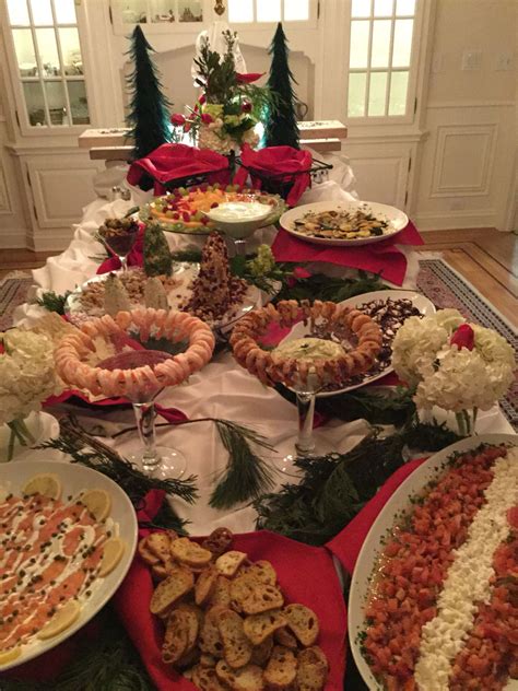 Holiday Party Food Display Elegant Occasions Catering Christmas Party