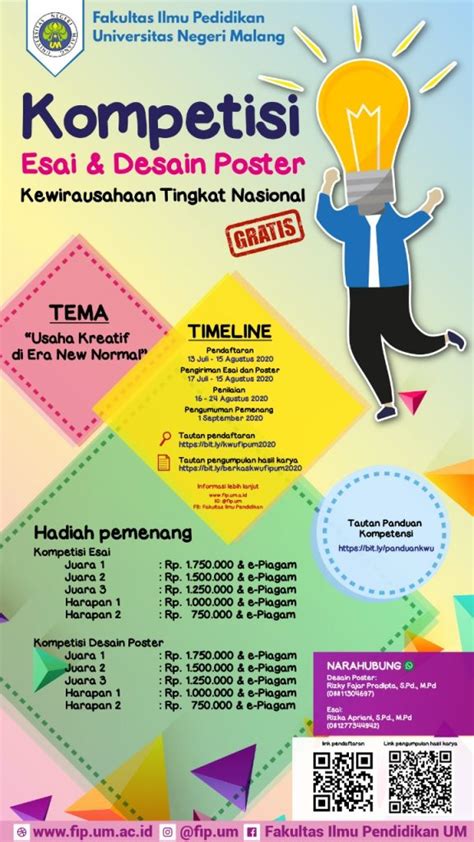 Kompetisi Esai Dan Desain Poster Kewirausahaan Tingkat Nasional