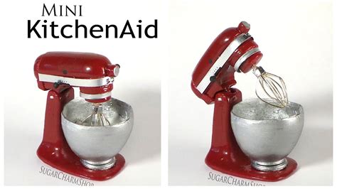 mixer kitchenaid stand clay miniature polymer kitchen diy miniatures aid food tutorial dollhouse wonder woman barbie collect channel hand