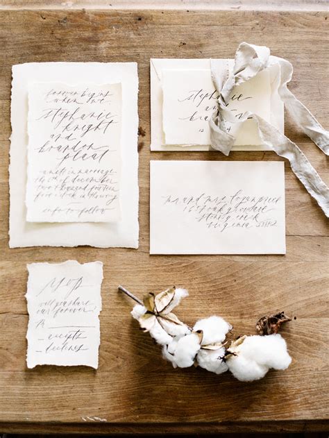 Flowing Calligraphy Wedding Stationery Elizabeth Anne Designs The