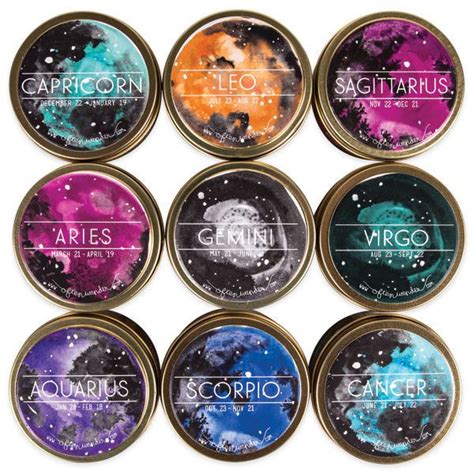 Astrological Candles Aries And Gemini Beautiful Scented Candles