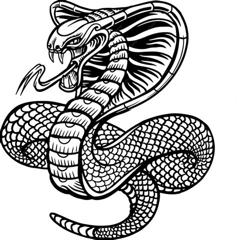 Premium Vector Cobra Snake Vector Illustration