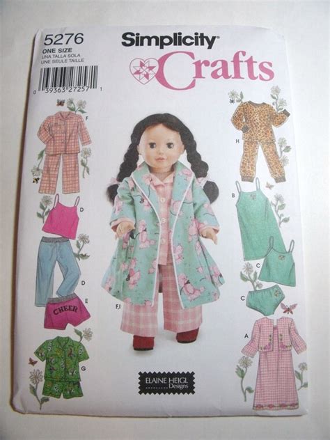 new simplicity pattern doll clothes 18 inch by purrfectstitchers