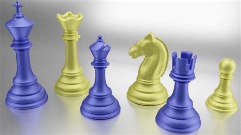 40 3d Printed Chess Set For Sale Images Abi