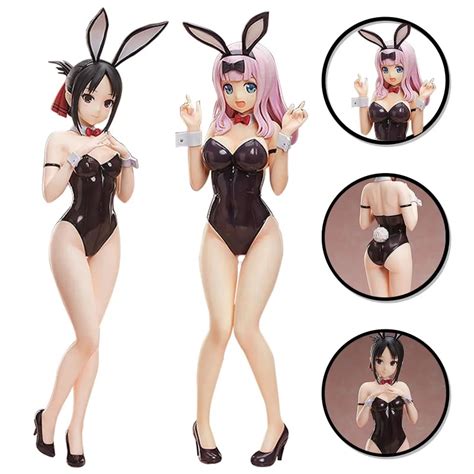 Figure Anime Kaguya Sama Love Is War Fujiwara Chika Shinomiya Kaguya Bunny Girl Sexy Doll Model