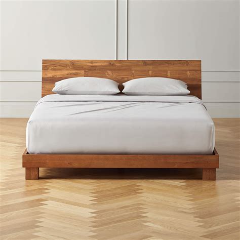 Dondra Teak Wood Bed Cb2