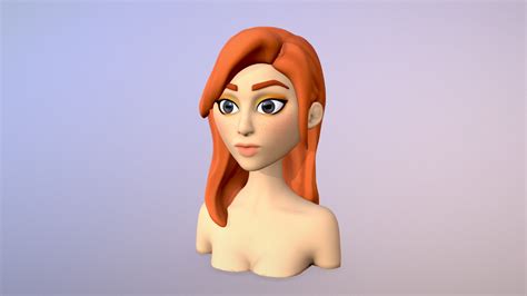 3d Cartoon Redhead Telegraph