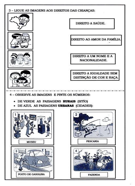 Atividades Zona Rural E Urbana Para Educação Infantil