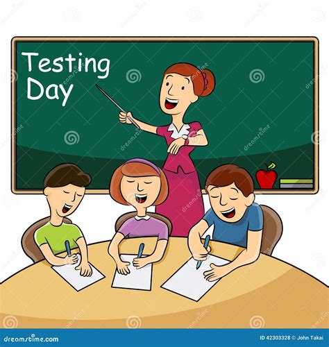 Students Taking Exam Clipart And Illustrations