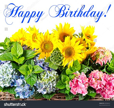 I happily dove into that project, only to discover the seed head of the sunflower was somewhat of a challenge. Happy Birthday Card Concept Colorful Sunflowers Stock Photo 83058622 - Shutterstock