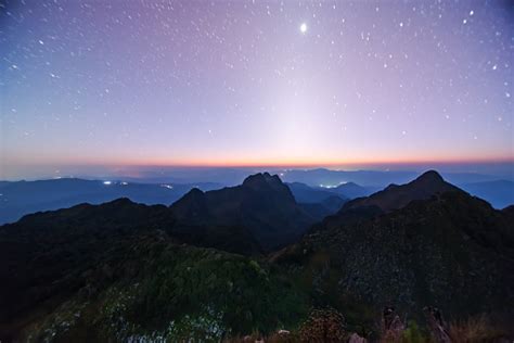 Beautiful Scenery Of The Starry Sky And Zodiacal Light At