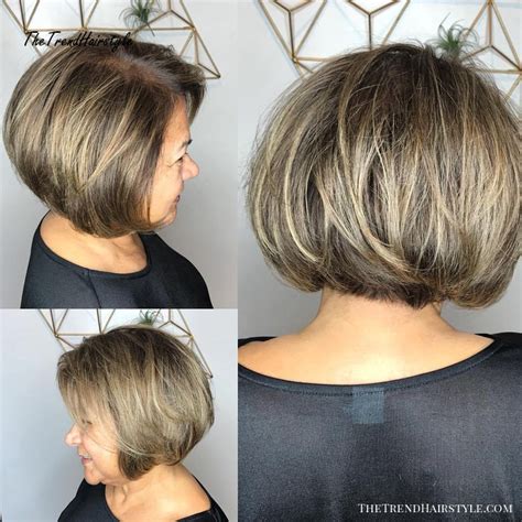 Stacked Ash Layers 60 Best Hairstyles And Haircuts For Women Over 60