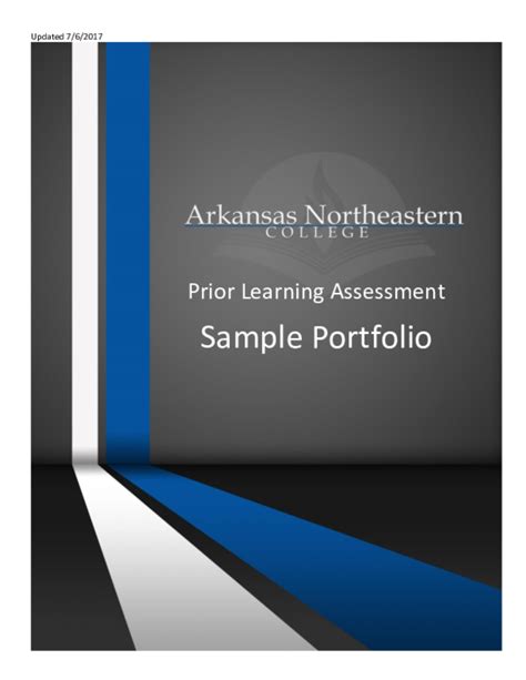 (PDF) Sample Portfolio Prior Learning Assessment Sample Portfolio | Chap Phythoeun - Academia.edu