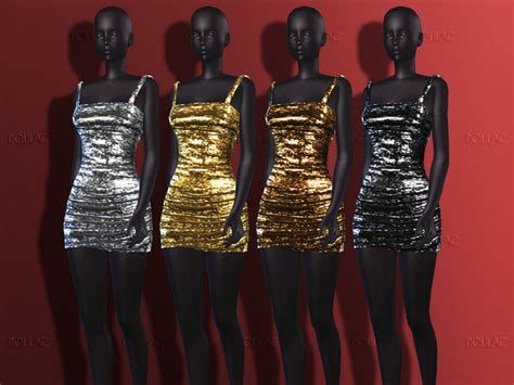 The Sims Resource Sequined Mini Dress Do251