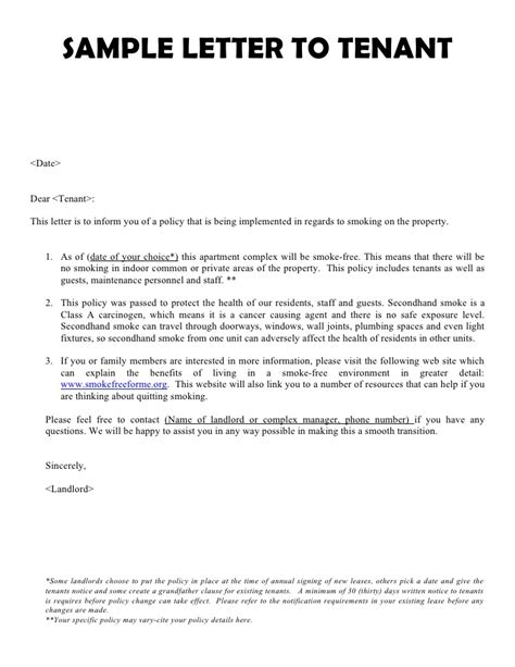 Sample Landlord Letter To Tenant Collection Letter Template Collection