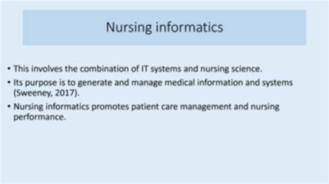 Solution Nursing Informatics Pptedited1 Studypool