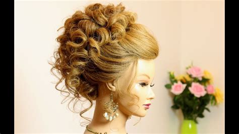Curly Hairstyle For Long Medium Hair Wedding Prom Updo