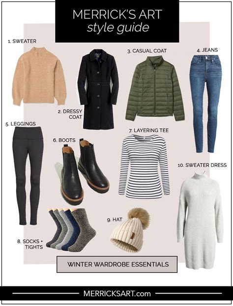 Winter Wardrobe Essentials You Should Own Merrick S Art