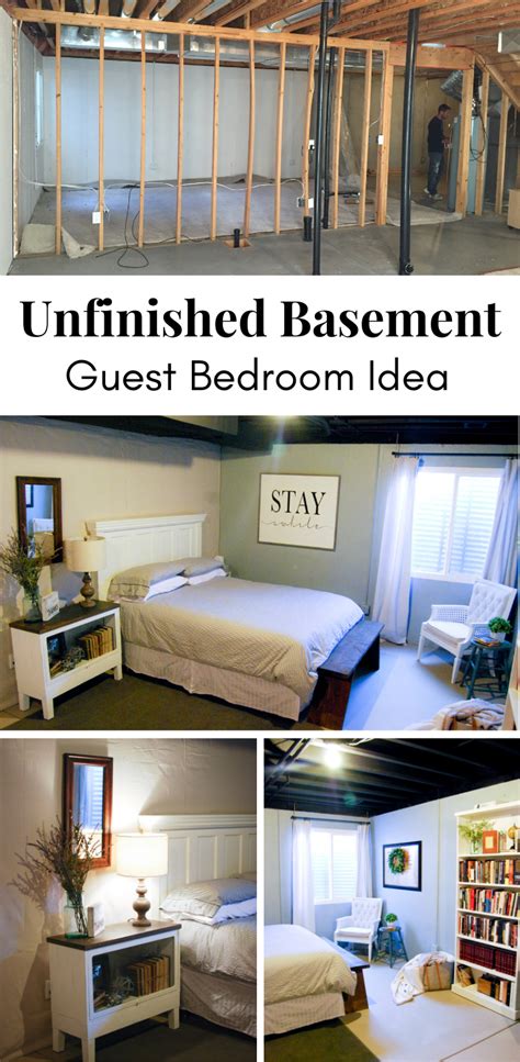 Unfinished Basement Guest Bedroom Emilys Project List