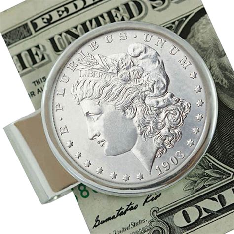 You can't beat a shiny silver money clip from a great name like tumi. Morgan Silver Dollar Money Clip | Cuff Links & Money Clips | Jewelry & Watches | Shop The Exchange