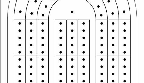 Free Cribbage Board Template Printable - Printable Word Searches