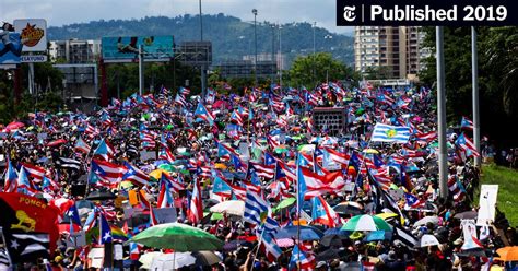 Puerto Rico Protests Demonstrators Demand Governors Resignation The
