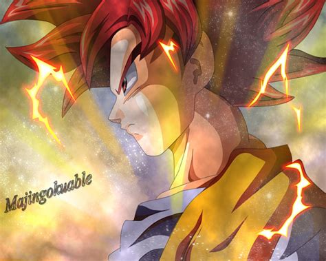 Goku Ssj God By Majingokuable On Deviantart