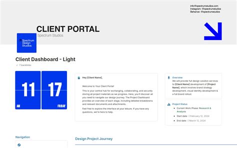 Ultimate Creative Freelancer Client Portal | Notion Template