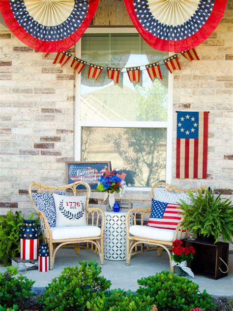 How To Decorate A Front Porch For The 4th Of July By Lindi Haws Of Love