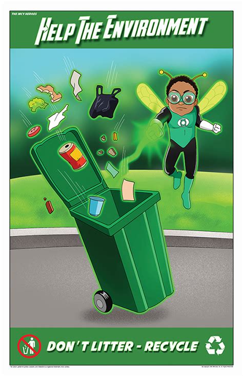 Help The Environment Poster 4 Dont Litter Posters Recycle Posters