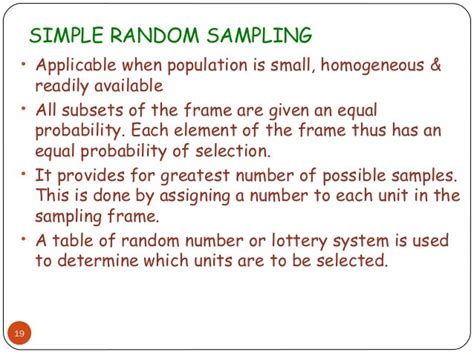 Example Of Simple Random Sampling In Statistics
