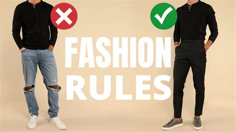7 Fashion Rules All Men Should Learn Once And For All Youtube