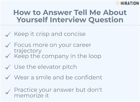 How To Answer Tell Me About Yourself Interview Question In 2022