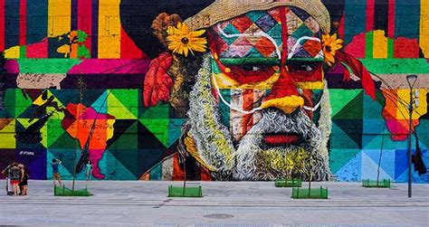 World Largest Mural Street Art Las Etnias The Ethnicities Eduardo Kobra
