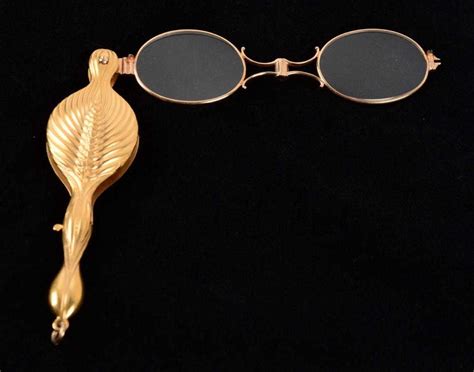 Antique 14k Yellow Gold Lorgnette Opera Glasses