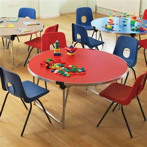 Round Folding Tables For The Classroom Early Years Resources