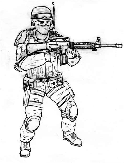 Desenho Do Soldado Para Colorir Learnbraz