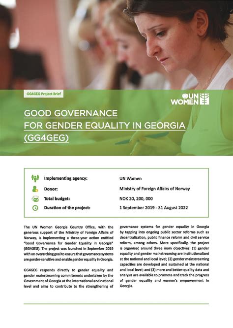 good governance for gender equality in georgia un women georgia