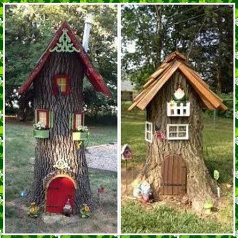 Gnome Houses Made From Tree Stumps Favorite Places And Spaces Pi