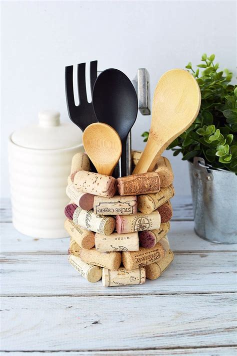 20 Diy Kitchen Utensil Holders That Will Give Your Space A Chic Update