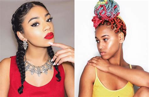 The hair color and highlights on each hairstyle can be changed using our virtual hairstyler to one of 50 great color choices. 35 Glorious Braided Hairstyles for Black Women 2021-2022 ...