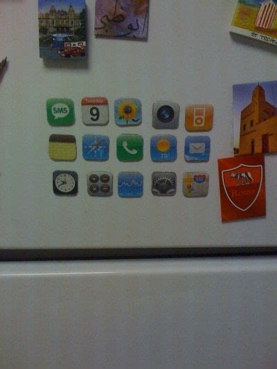 Iphone Icons Fridge Magnate · How To Make A Magnet · Decorating On Cut